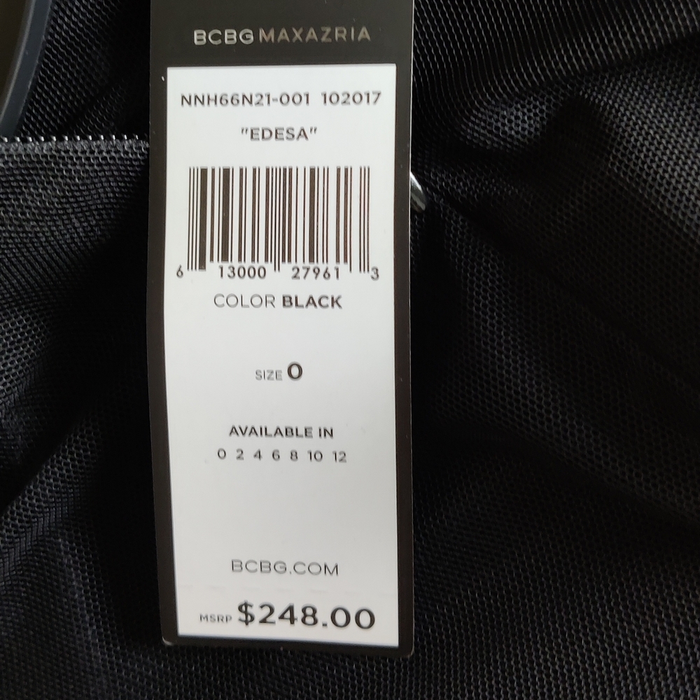 BcbgMaxazria Mesh Inset Mini Cocktail Dress - Picture 4 of 7